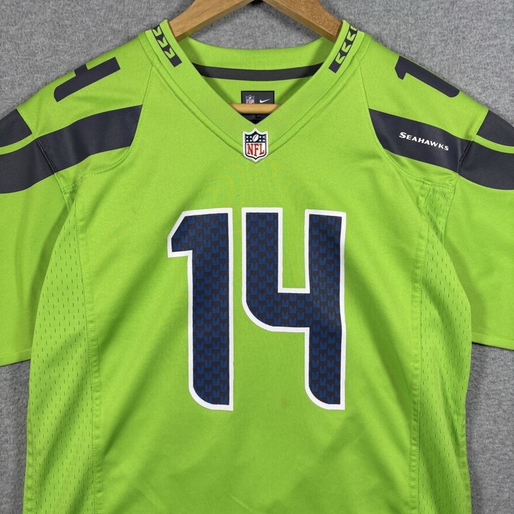 Nike On Field Seattle Seahawks DK Metcalf 14 Action Green Jersey Youth Large NFL